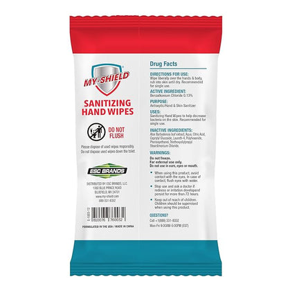 My-Shield® Sanitizing Travel-size Hand Wipes (20 count)